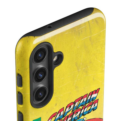 Marvel Classic Comics Captain America Galaxy S25 Impact Case